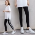 Đầm Âu 2019 xuân hè mới thời trang cotton 9 điểm chân quần đen skinny skinny mùa thu sớm legging nữ - Khởi động cắt thương hiệu thời trang nữ Khởi động cắt