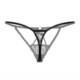 3-pack of women's sexy panties mini, mesh lace hollow thong, tempting, hot and transparent, low-waisted T-tops