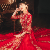 Xiuhe dress 2020 new wedding dress Chinese wedding dress bridal dress Chinese style Xiuhe female wedding toast dress 2021