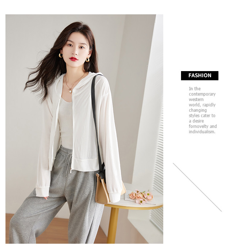 Одежда модная солнца защиты 防晒衣女款夏季冰丝透气短款小个子2025新款女士防晒服轻薄款外套