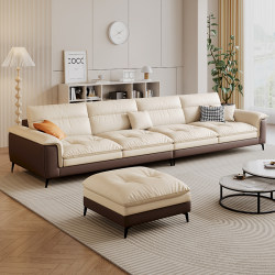 Sofa for Living Room, Small Apartment, 2024 New Model, Simple Modern, Removable and Washable, Three or Four-Seater, Straight-Row, Tech Fabric Sofa