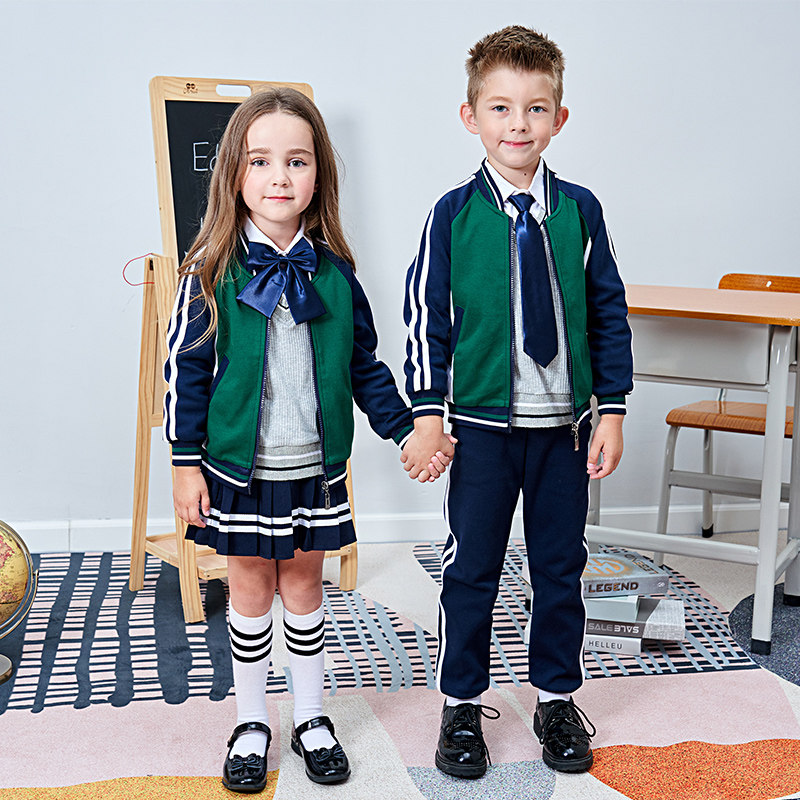 Kindergarten Garden Clothing Spring Autumn Clothing Yinglun Wind Men and women Boys School Uniforms Suit Han Edition Sportswear Class winter