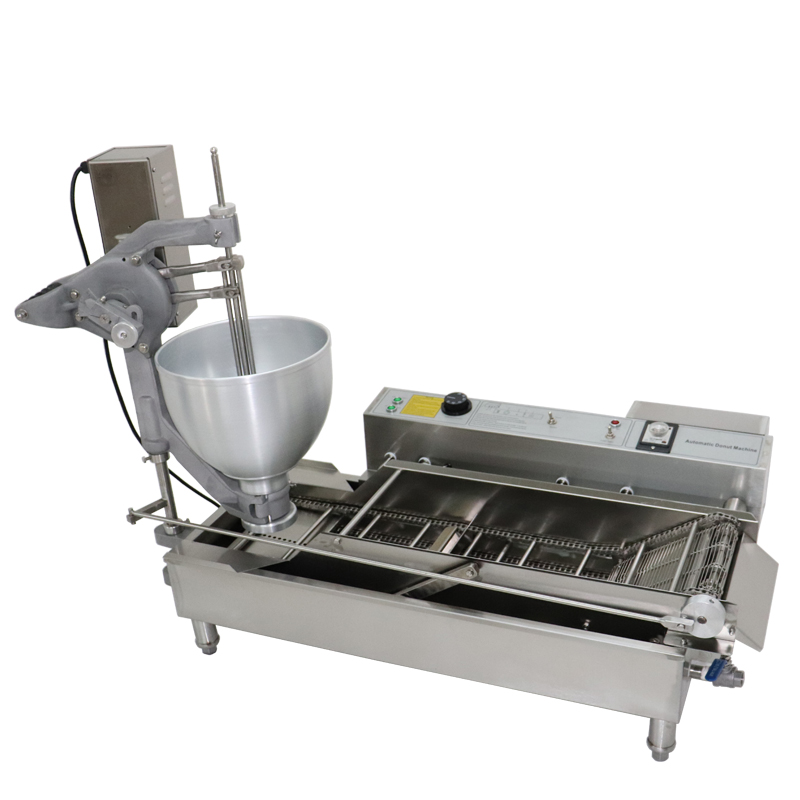 Commercial desktop multi-flower shaped fully automatic doughnut machine vertical stainless steel single cylinder intelligent double-row electric wave Tier