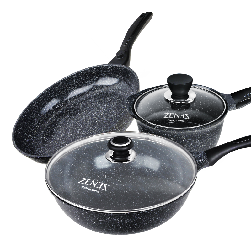 Shang shan kitchen wok Korea original imported threepiece set of
