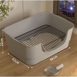 Dog Toilet Bathtub Type Urine Splash-Proof Easy to Clean Iron Mesh Dog Potty Small, Medium and Large Dog Pet Extra Large Dog Urinal