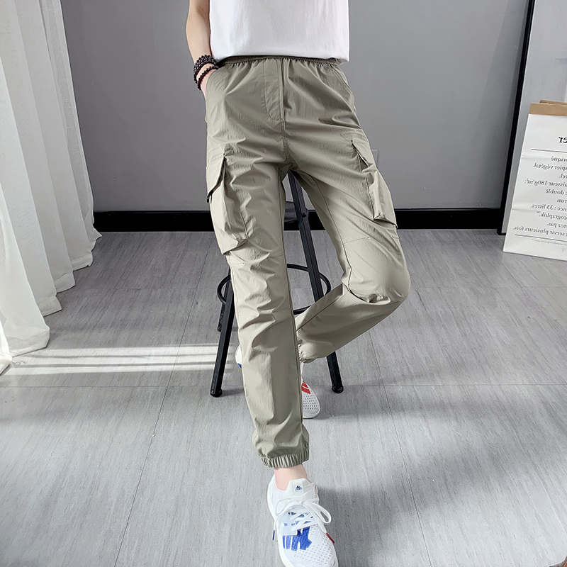 Women's Jogger Cargo Pants, Slimming, High-Waisted, Thin Spring/Summer Style, 2026 New Loose Straight-Leg Quick-Dry Sports Pants ins Trendy Women's Jogger Cargo Pants, Slimming, High-Waisted, Thin Spring/Summer Style, 2026 New Loose Straight-Leg Quick-Dry Sports Pants ins Trendy