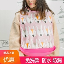 Stroke hemiplegic elderly eating supplies adult bibs for elderly men and women in bibs