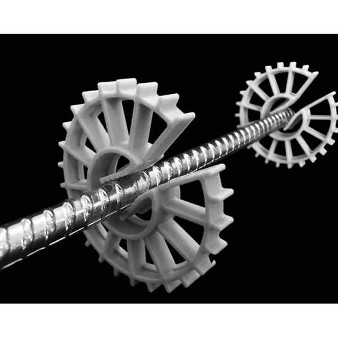 Circular Concrete Cover Plastic Rebar Spacers Wheel Chair Separator For