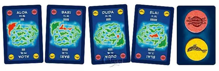 [Trò chơi hội đồng quản trị ngày X] Trận chiến đảo Kahuna chính hãng Trò chơi giải đố thông thường Cặp đôi - Trò chơi trên bàn