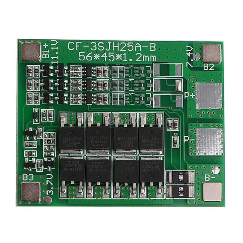 [25A 3S 18650 Li-ion Charger Protection Board PCB Lithium Pol]
