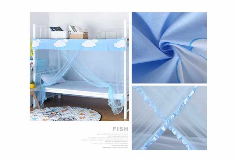 Sinh viên đại học đôi 0,9m giường đơn giường tầng trên giường ngủ ký túc xá 1m / 1,2m phòng ngủ công chúa gió màn đẹp cho phòng ngủ