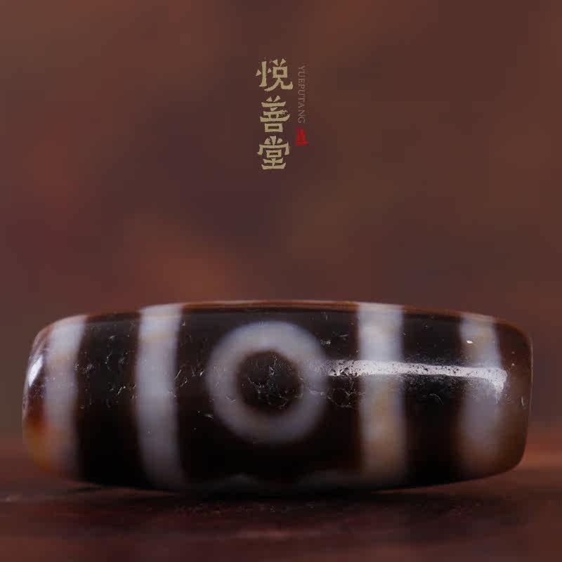 One thing, one picture original ore Tibet three-eye old dzi beads to pure oil moisturizing paste natural old ore dzi beads bracelet with beads