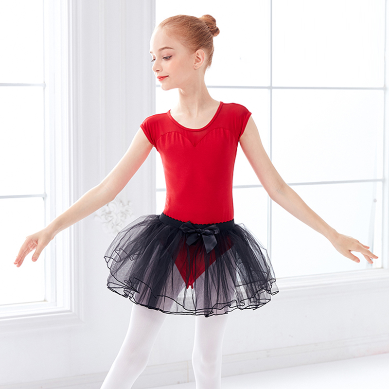 Children's ballet skirt girls tutu skirt little girl dancing skirt dance suit red practice clothes