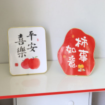 Peace and joy ornaments desktop decoration word plate text entrance cabinet bedroom living room ornaments decoration photo frame