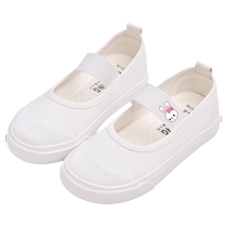 Childrens white shoes girls kindergarten indoor and outdoor dance performance dance performance canvas childrens shoes girls cloth shoes