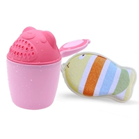 [Стиральная ложка] Розовый медведь+[купание] Маленькая рыба