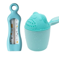 [Промывая ложка] Медведь Лан+[Водный термометр] Синий пузырь