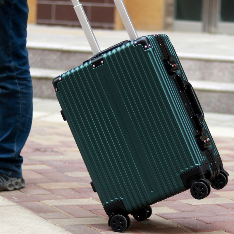 Special custom aluminum frame trolley luggage 20 inch travel boarding case luggage universal wheel luggage Korean version personality