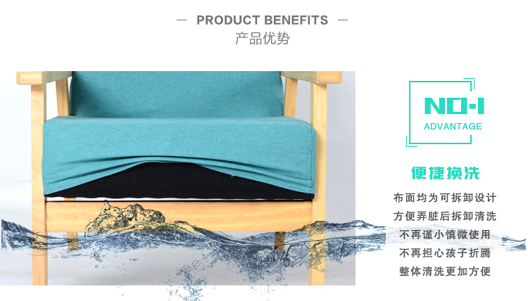 Nordic đơn giản căn hộ nhỏ sofa vải gỗ đơn giản đơn đôi ròng thuê phòng khách sofa ghế phòng ngủ màu đỏ - Ghế sô pha sofa góc đẹp