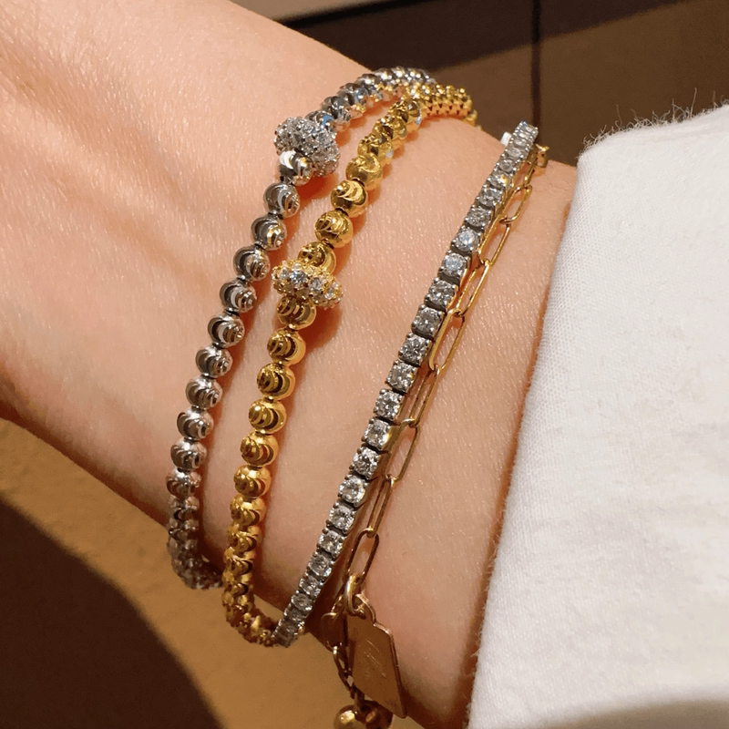 Stackable, Very Beautiful Italian Elastic Sterling Silver Bracelet for Women, 2026 New Style, Light Luxury, Niche, Exquisite and High-Value
