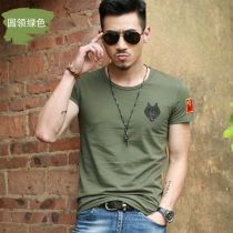 Special Forces T-shirt uniforms mens Army short-sleeved mens embroidery in the national flag slim half-sleeved military fans tactical clothes