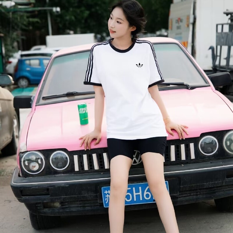 Outlet Big-Name Discounts | Limited-Time Offers | Jennie's Same Style Women's Sports Casual Round-Neck Short-Sleeve T-Shirt Trendy
