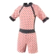 Winter Girl Spa Dress Girl Áo tắm Xiêm Boxer Áo tắm trẻ em Nhỏ vừa Lớn Trẻ em tay áo ngắn Đồ bơi mặt trời