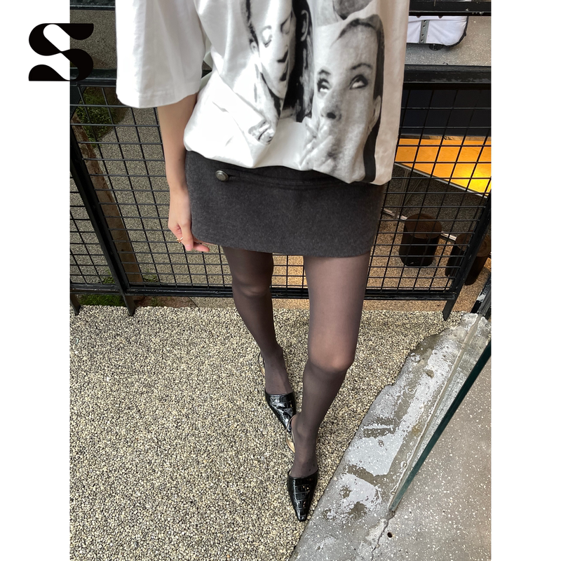Swasai 15D Imported Core-Spun Silk Composite Stockings, Slightly Sheer, Early Autumn Pantyhose, Beautiful Legs, Anti-Snag, Foot-Shaped