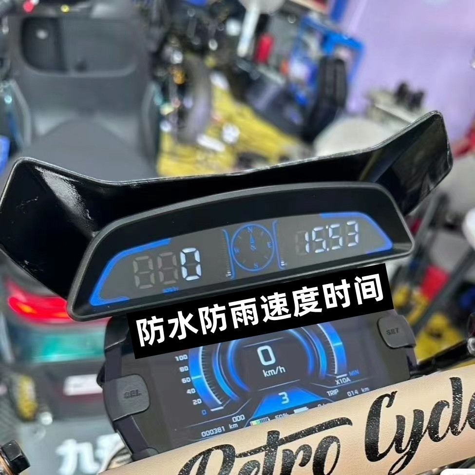 Головной дисплей электромобиля HUD универсальный GPS-индикатор скорости часы для измерения скорости компас водонепроницаемый