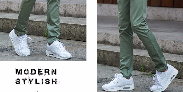 Quần nam chân quần ống rộng quần nam phiên bản Hàn Quốc của quần Slim cotton nam thẳng quần dài nam thanh niên kinh doanh - Quần mỏng quần áo unisex