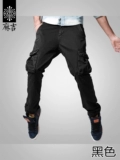 Модные дорожные штаны, облегающий крой, осенние, свободный прямой крой