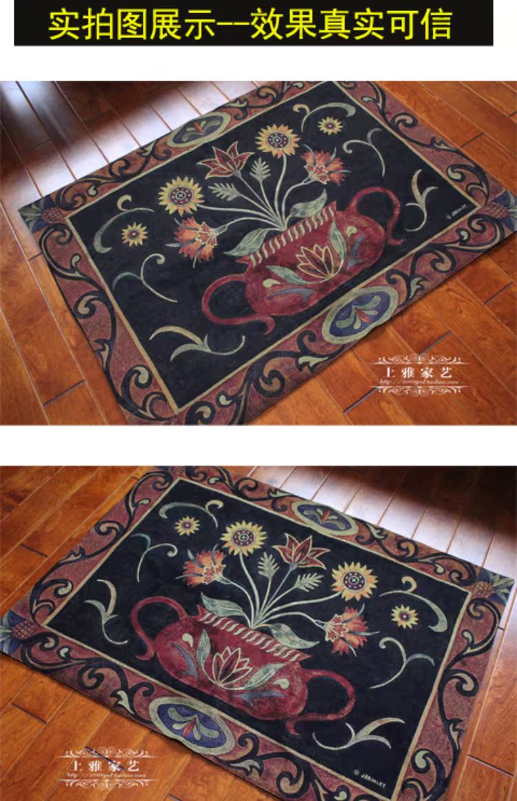 [Lễ hội mua sắm Tmall] Tranh trang trí hoa Mục vụ Bỉ Tấm thảm phòng khách Vẽ tranh tường Mặt dây chuyền mềm Hoa Bảo Bình thảm treo tường giá rẻ