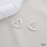 Медная подвеска в виде сердечка, браслет, ожерелье, серьги, аксессуар, аксессуары