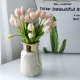 Tulip artificial flower high-end pu single white artificial flower ins Nordic style bedroom living room decoration furnishings