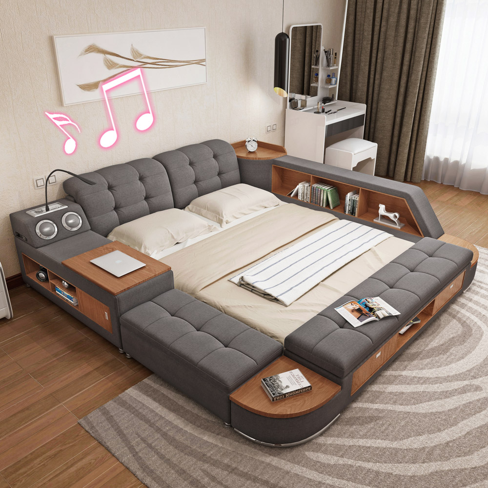 Tatami bed master bedroom modern and simple storage bed bed 1.8 meters