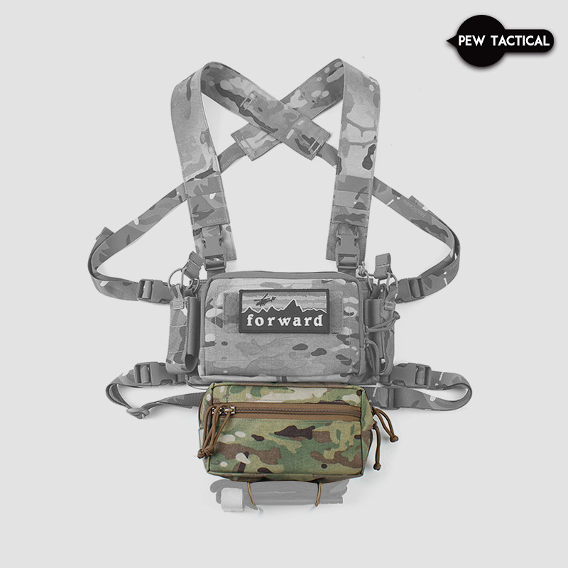 Sac de poitrine tactique multifonctionnel à fermeture éclair réglable Sac de poitrine tactique multifonctionnel à fermeture éclair réglable