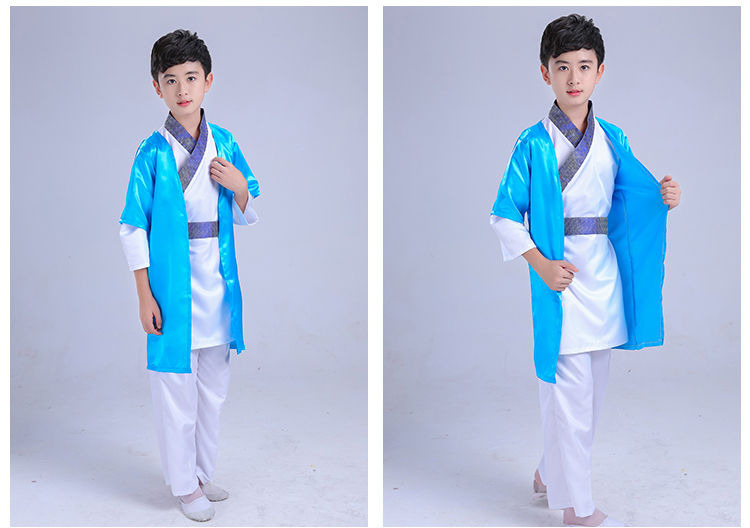 Sách thiếu nhi, quần áo trẻ em, thơ Đường, thơ ca, ba nhân vật, đệ tử, đạo đức, kinh điển, kinh điển, trang phục đọc sách áo len bé trai