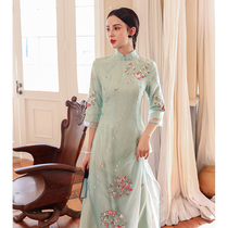 Cheongsam 2021 new summer Chinese style young modified retro womens slim dress can usually be worn