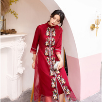 Improved Cheongsam 2020 Youth Daily Chinese Style Vintage Womens Long Temperament National Style Dress