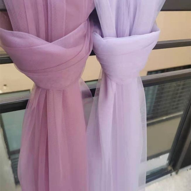 Super Fairy Deep Purple Light Purple Blue Purple Dessert Table Wedding Arrangement Soft Mesh Wedding Dress Skirt Fabric