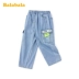 Quần Barabara dành cho bé trai Quần thường quần jean cotton dành cho trẻ em lớn của trẻ em 2020 Xu hướng thời trang mùa hè mới - Quần jean