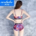 CORTUBO áo tắm nữ bikini ba mảnh che bụng thon gọn gợi cảm góc phẳng bảo thủ ngực nhỏ thu thập phiên bản Hàn Quốc của nhiệt độ - Bikinis