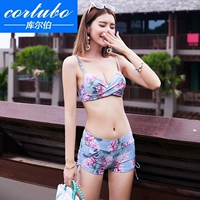 CORTUBO bikini ba mảnh áo tắm bảo thủ nước hoa nhỏ ngực nhỏ thu thập bụng mỏng gầy gợi cảm nhiệt độ cơ thể - Bikinis đồ tắm biển nữ cao cấp