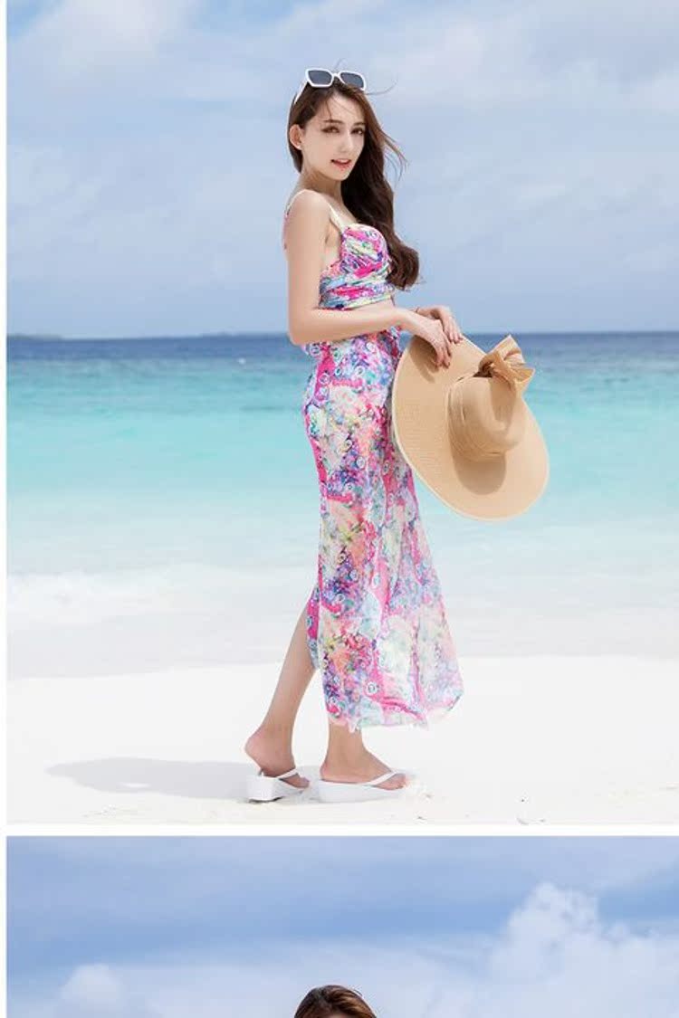 CORTUBO2018 áo tắm mới cho nữ bikini ba mảnh che eo cao che bụng thon gọn thu thập suối nước nóng - Bikinis đồ bơi nữ 2 mảnh