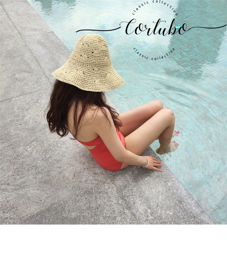 CORTUBO đơn giản và có họa tiết rắn màu che bụng thon gọn thon gọn bikini một mảnh bikini áo tắm nhiều màu nữ - Bộ đồ bơi One Piece áo bơi liền thân dài tay