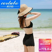 CORTUBO nylon nhẹ sang trọng 2018 áo tắm nữ mới chia đôi mắt bikini đệm ngực áo tắm nữ - Bikinis