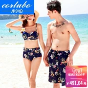 CORTUBO kỳ nghỉ hè nóng bỏng bãi biển cặp đôi đồ bơi phù hợp với bikini áo tắm mỏng phù hợp với những người yêu thích đồ bơi - Vài đồ bơi