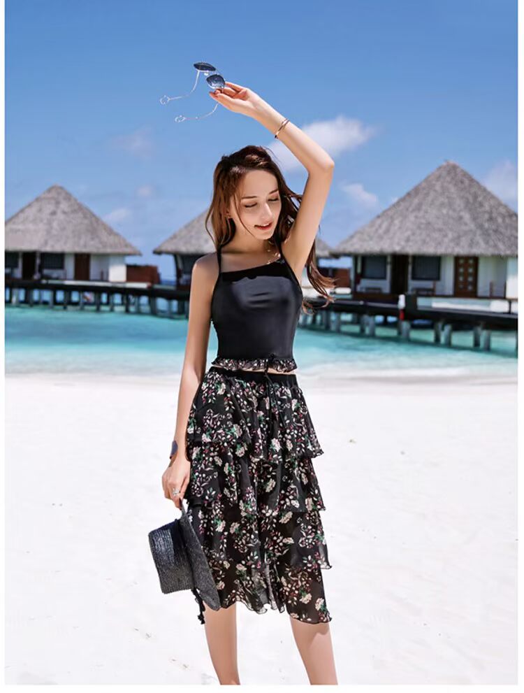 Bộ đồ bơi ba mảnh thời trang mới của CORTUBO Bộ đồ bơi mùa xuân nóng bỏng dành cho nữ - Vài đồ bơi 	đồ đi biển cho cặp đôi
