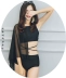 CORTUBO cổ cao bikini gợi cảm che ngực ba mảnh ngực nhỏ tập hợp thép tấm bảo thủ cao eo áo tắm phụ nữ - Bikinis do boi dep Bikinis