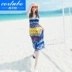 CORTUBO Bikini Cặp đôi Áo tắm Phụ nữ Bikini Bộ đồ một mảnh Áo tắm Áo tắm Phuket Đồ lót nữ - Vài đồ bơi 	đồ đôi gia đình đi biển Vài đồ bơi